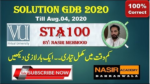 STA100 GDB Spring 2020