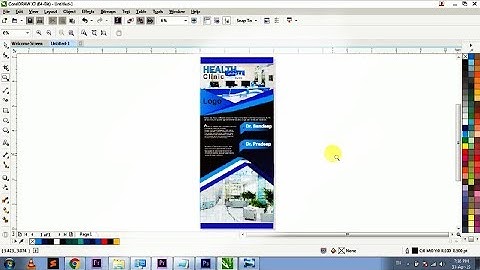 how to create professional standee banner "stand banner" design in coreldraw x7