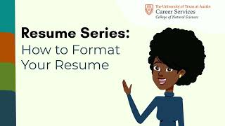 CNS Career Services - How to Format Your Resume