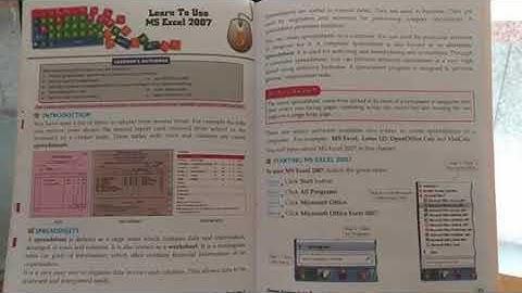 Class 5- Computer- Ch. 5 Learn to use MS Excel 2007 - Part -1