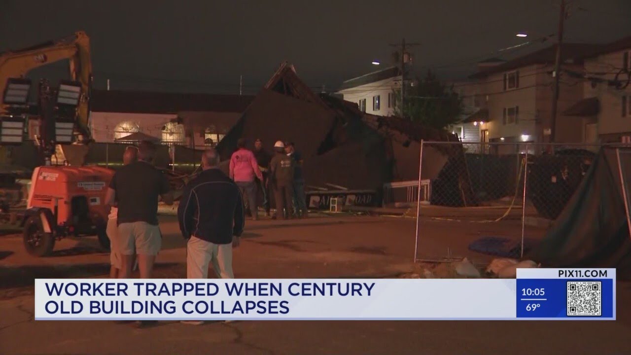 New Jersey bar demolished after construction workers trapped inside