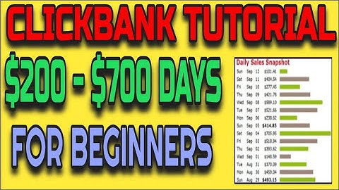 Clickbank Tutorial 2024 |  How To Make $200 Per Day As A Beginner