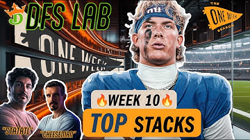 🚨Week 10 DraftKings TOP Value Plays NFL DFS 2025 | Jaxson Dart Skinny Stack!!