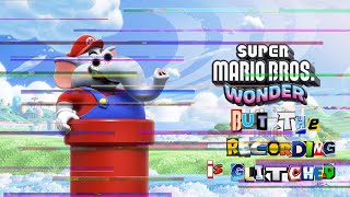 Super mario Wonder, But the recording is extremly glitched