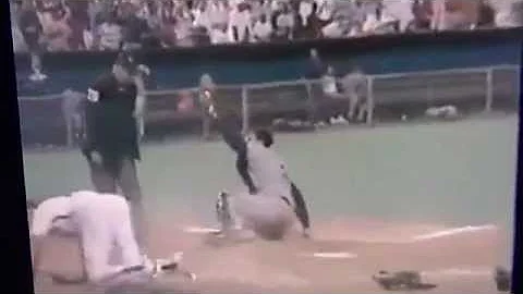 Mike Scioscia Nasty Collision With Terry Puhl Hold...