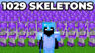 Using 1,029 Skeletons to Kill One Minecraft Player...