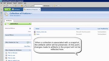 Creating and Working with Collections in Rational Requirements Composer