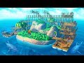 BUILDING AN ISLAND FORTRESS! - Raft Multiplayer