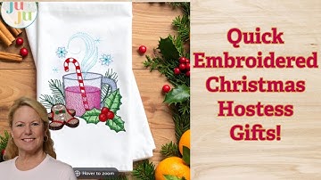 Quick Machine Embroidered Hostess Gifts! The Stitchuation Room, 11/19/25