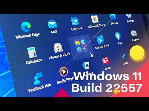 Windows 11 Build 22557 - App Folders, Taskbar Drag &amp; Drop, Task Manager, Touch Gestures + MORE
