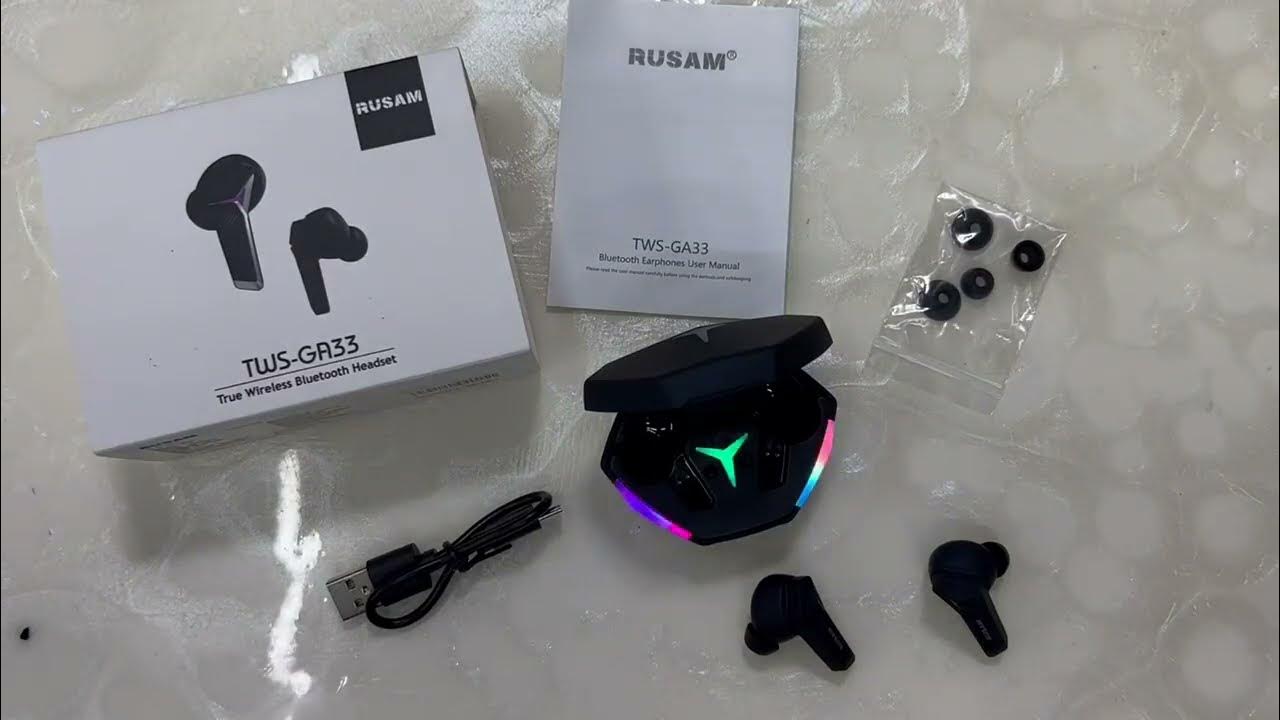 RUSAM GA33 TWS Game Earbuds True Wireless Stereo Headset Review, Don't ...