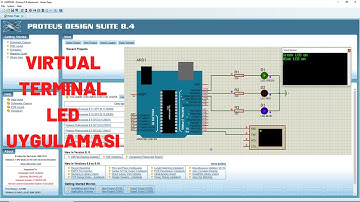 7 - Virtual Terminal İle LED Uygulaması | Proteus Virtual Terminal Kullanımı