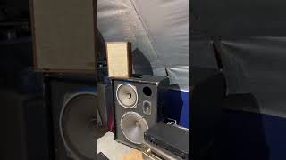 Acoustic Research AR7 vintage speakers test in my man's cave