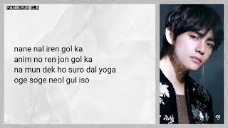 BTS_V Singularity Easy Lyrics [lirik lagu singularity V bts][singularity]