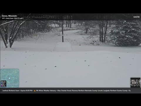 LIVE Winter Storm in Southwest Wisconsin | Road Conditions & Radar ...