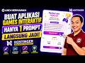 Cara Membuat Aplikasi Games Interaktif Tanpa Coding dengan AI Hostinger Horizons