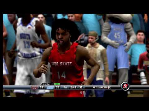 Ohio State Buckeyes vs North Carolina Tar Heels - College Hoops NCAA 2K8 Updated for 2022-23 Season