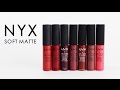 [SWATCH + REVIEW] NYX SOFT MATTE LIP CREAM (WITH CC ENGSUB)