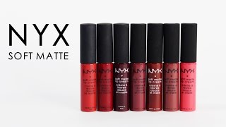 [SWATCH + REVIEW] NYX SOFT MATTE LIP CREAM (WITH CC ENGSUB) screenshot 1