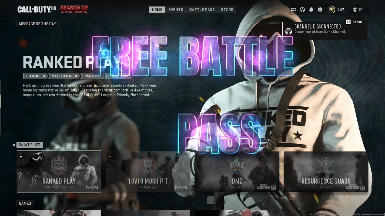 Free battle pass CP Warzone, Battle Pass Complete