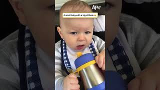 A small baby with a big attitude 😂