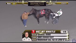 3 year old Wet My Whistle & Daniel Dube/Svanstedt Stable wins ($24,000) in 1.55 at Yonkers Raceway.