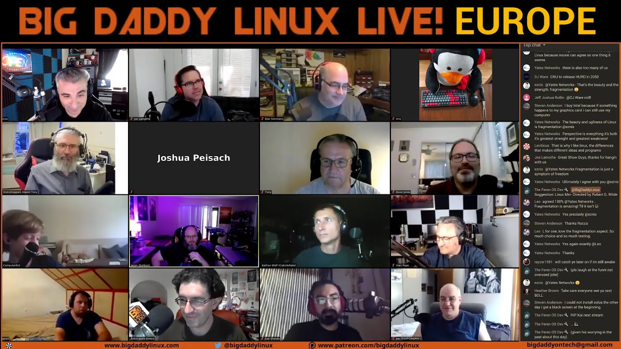 Daddy Linus Big Daddy Linux Live! Europe 07-11-20 (3pm EDT) - YouTube