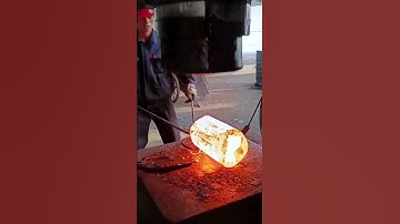 Forge a high-temperature rectangular iron block into a cylinder!