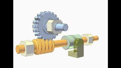 Worm Drive 5a: Rotating and translating worm