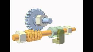 Worm Drive 5a: Rotating and translating worm