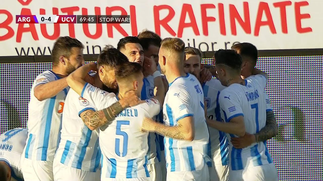 REZUMAT | FC Argeș - CS U Craiova 0-4. "Poker" al oltenilor. Creţu si Ivan, reuşite senzaţionale