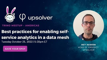 Best practices for enabling self-service analytics in a data mesh