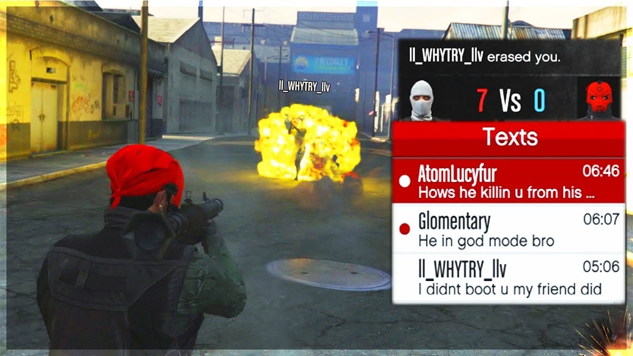 Remember This Tryhard Griefer? Well He's Back With GOD MODE on GTA Online! Remember This Tryhard Griefer? Well He's Back With GOD MODE on GTA Online!