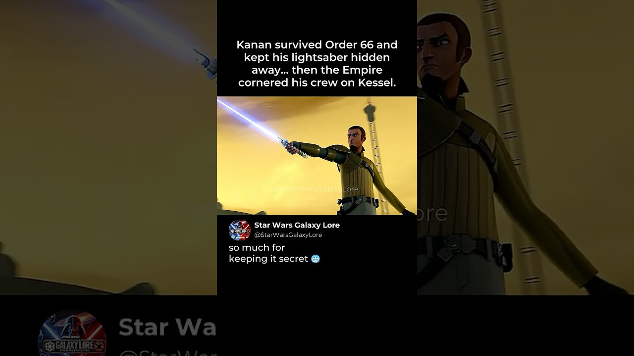 Kanan Hid That He Was a Jedi… Until the Empire Cornered His Crew 🥶 #starwars