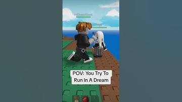 Thumbnail of Pov:you try run from a dream #bacon #funny #reletable #shorts        creds robloxrating61
