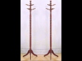 2 Cherry Finish Twist Style Wood Coat Hat Racks 2 Cherry Finish Twist Style Wood Coat Hat Racks