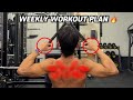 🔸Week 3 Training Plan – Stronger Every Week 💪 #workoutroutine #fullbodysplit #gymtips 