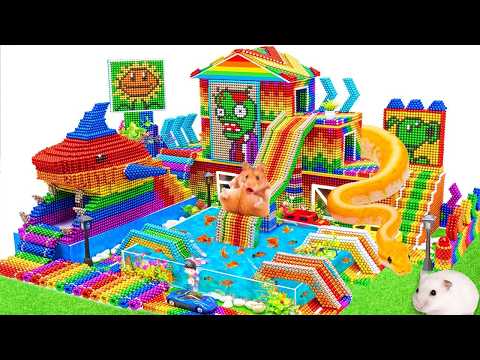 DIY - How To Build Mega Castle Snake House From Magnetic Balls (Satisfying ASMR)
