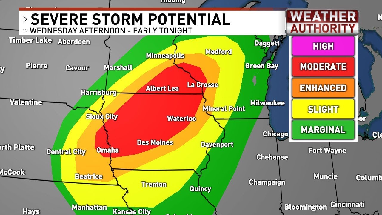 LIVE SEVERE WEATHER COVERAGE - Damaging Winds and Strong Tornadoes ...