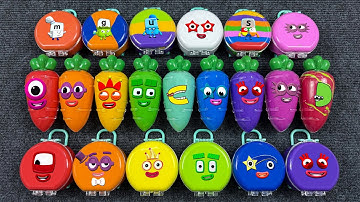 Numberblocks – Looking All Clay with Mini Suitcase, Carrot Coloring! Satisfying Videos ASMR