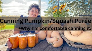 Canning Pumpkin Purée, Why I’m Comfortable Doing it!