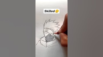How to draw Kakashi ✨|Kakashi Drawing in different Levels 😳🔥#anime #drawing #shorts