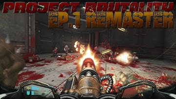 Project Brutality 3.0 - Doom Ep. 1 Remaster (demo) | E1M9: Military Base | 4K/60