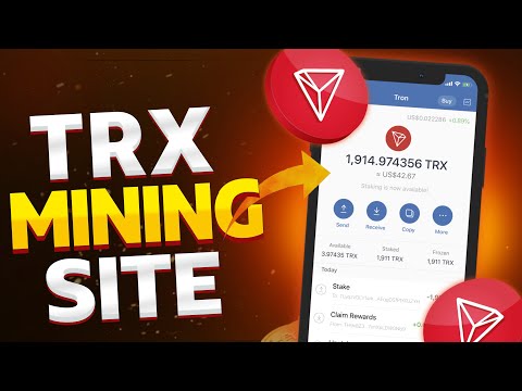 새로운 USDT 채굴 웹사이트 | TRX Mining App | TRX Cloud Mining website website | TRX Earning App