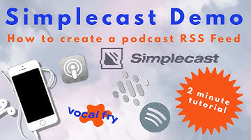 2 MINUTE TUTORIAL: Using Simplecast To Create Podcast RSS Feeds