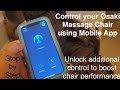 How to setup &amp; use Mobile app for Osaki Massage Chair - Pro Maestro Demo on iPhone