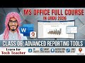 MS Word Course Class 06 | Charts, Screenshot, Links &amp; Bookmark | Tech Teacher 2026