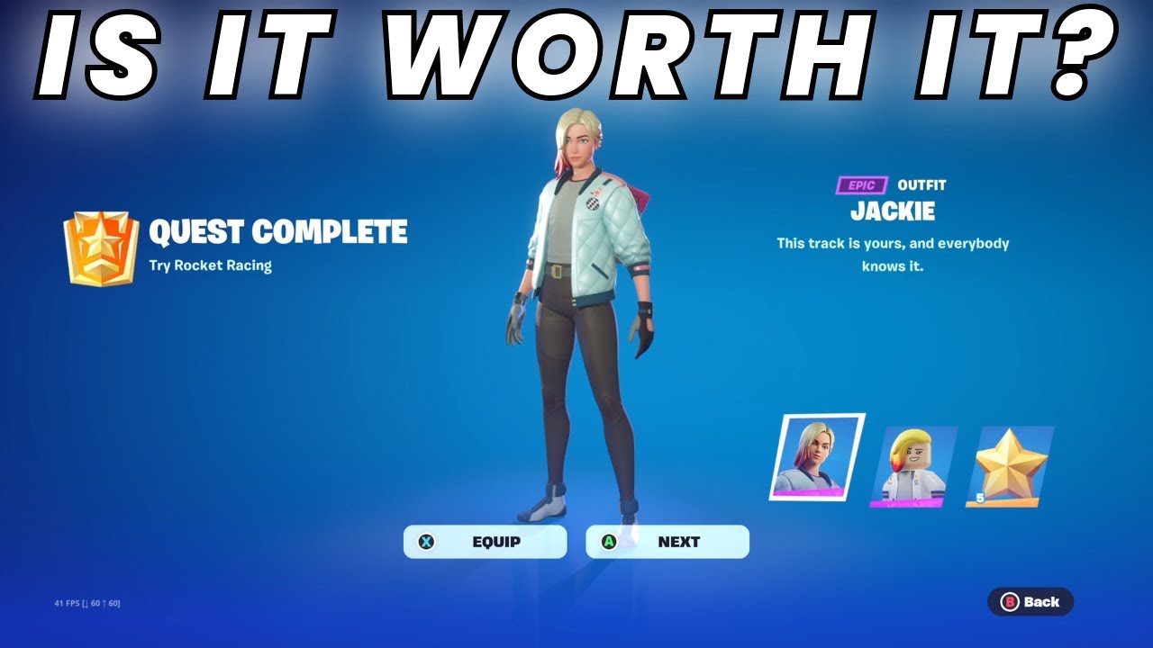 Jacky Rockedt Racing Jackie SKIN REVIEW! | Free Rocket Racing Skin - YouTube