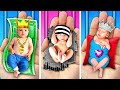 Rich Vs Broke Vs Giga Rich Pregnant In Jail! *Funny Situations &amp; Genius Crafts* by Gotcha! Hacks