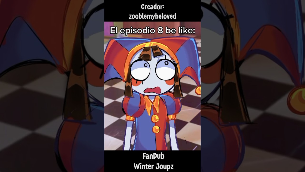 Pomni y Gangle entran en pánico - Fandub Español Latino #shorts #theamazingdigitalcircus #fandub